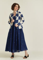 A Model Wearing Multicolor Pure Cotton Royale XXII, curated by Only Ethikal