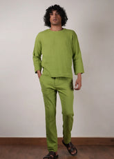 Men'S Green Crush T-Shirt & Pants Set (2 Pcs)