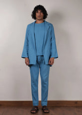 Men'S Blue Crush T-Shirt, Pants & Jacket Set (3 Pcs)