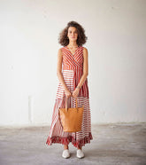 A Model Wearing Multicolor,Pure Cotton Pool Party curated by Only Ethikal