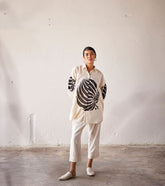 A Model Wearing Multicolor,Pure Cotton Summer Fling curated by Only Ethikal