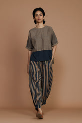 Brown With Charcoal Striped Cb Ekin Set