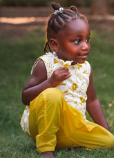 Unisex Organic Patang Jhabla With Yellow Pants