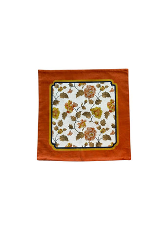 Multicolor Metok Flower Cotton Cushion Cover