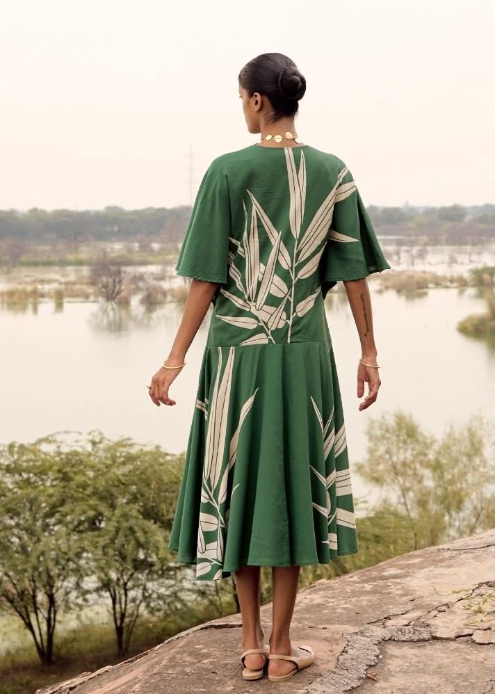 A Model Wearing Multicolor,Pure Cotton Lark Co-ord Set,curated by Only Ethikal