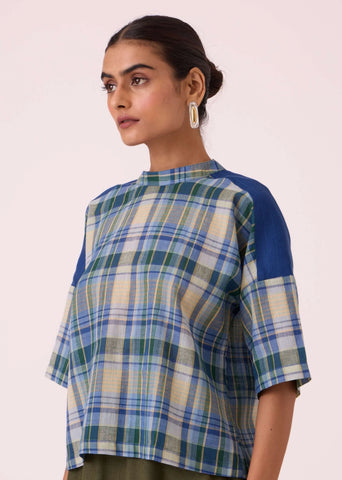 Samovar Blue Handwoven Top
