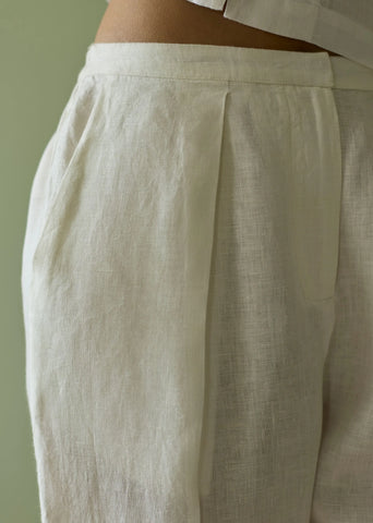 Tala Forever Linen Pants- Ivory