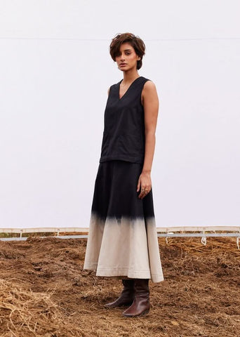 A Model Wearing Multicolor,Organic Cotton Pebble Co-ord Set,curated by Only Ethikal