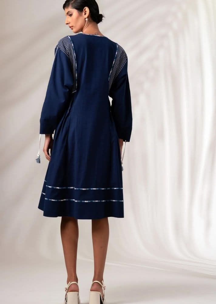 A Model Wearing Black Pure Cotton Nixie Dress, curated by Only Ethikal