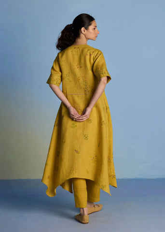 Inoya Linen Co-Ord Set-Ochre