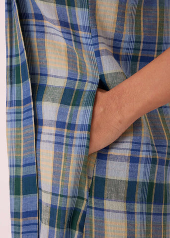 Julia Blue Handwoven Dress