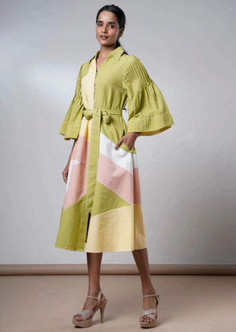 Saylor- Grove Handloom Cotton Dress