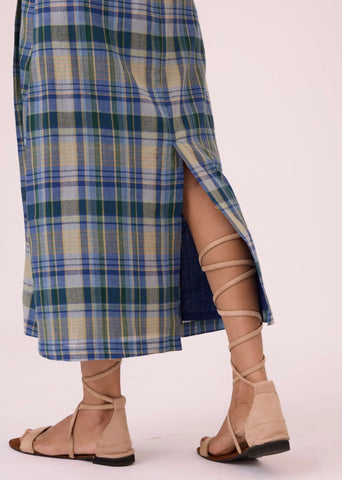 Julia Blue Handwoven Dress