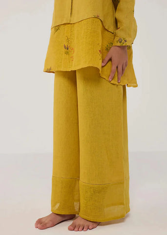 Kids Mapa Linen Culottes- Ochre