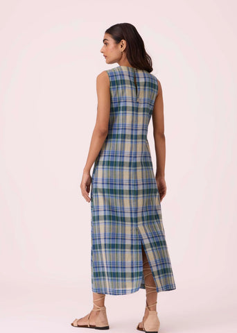 Julia Blue Handwoven Dress