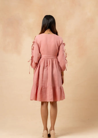 Petal Belted Dress