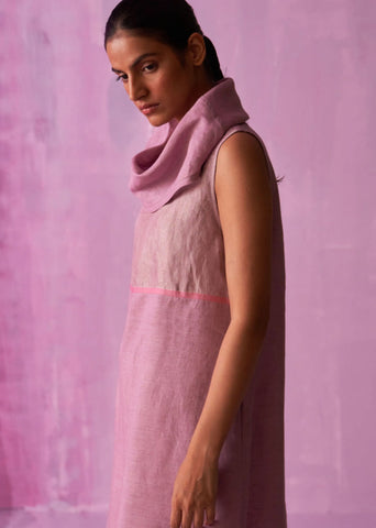 Shira Cowl Neck Dress- Lavender