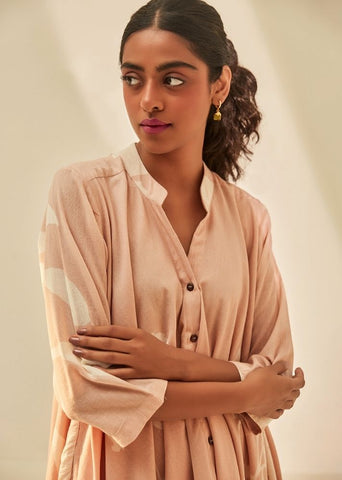 Dusky Pink Shirt Dress