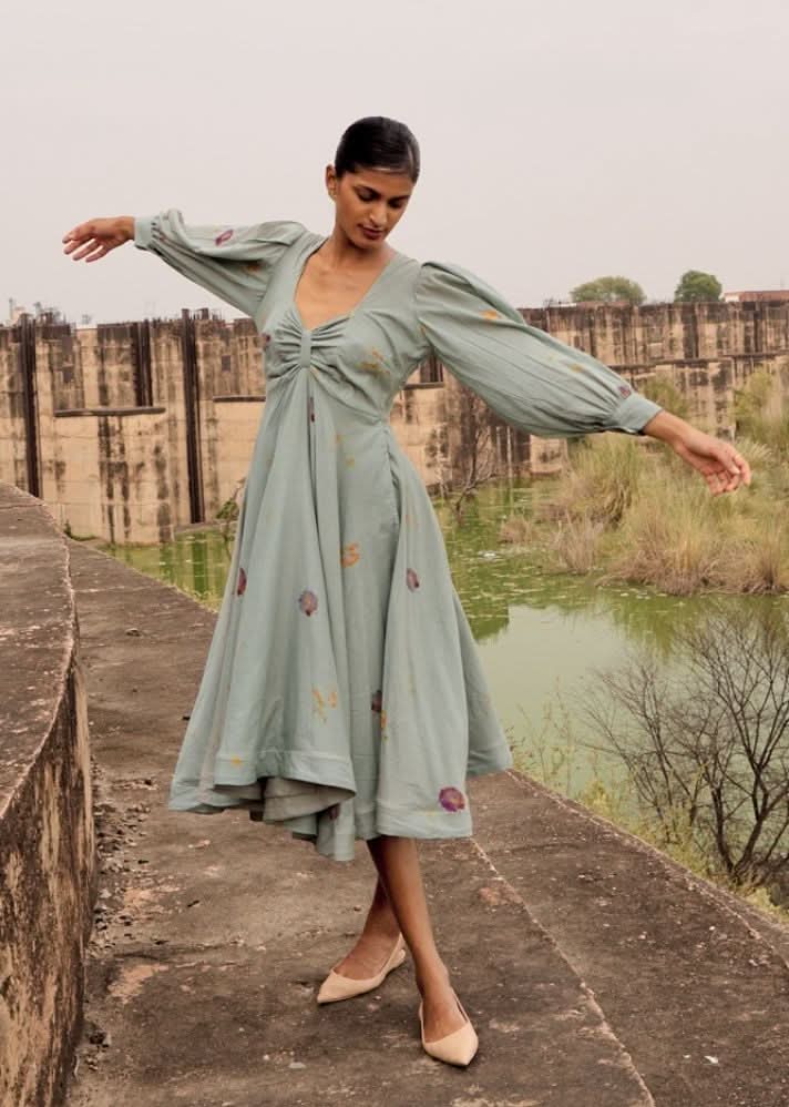 A Model Wearing Multicolor,Pure Cotton Lark Co-ord Set,curated by Only Ethikal