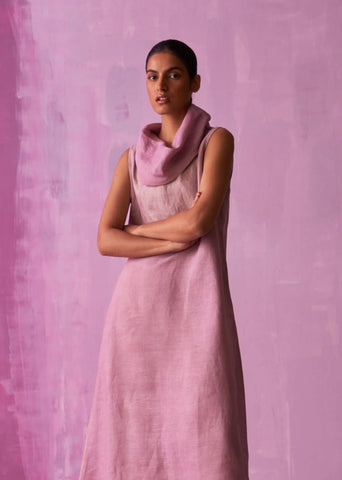 Shira Cowl Neck Dress- Lavender