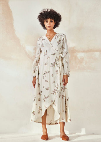 White Ikigai Dress