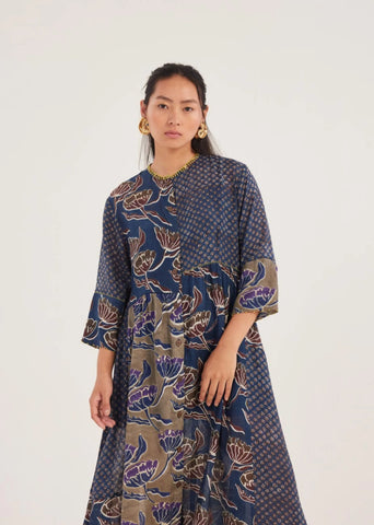 Iris Muslin Silk Day Dress