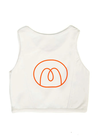 Pure White Flow Crop Top