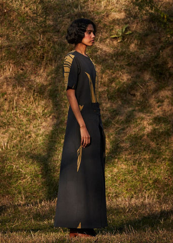 Black and Beige Jumpsuit