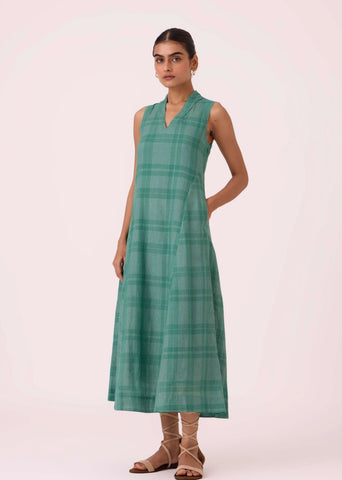 Orwell Green Handwoven Dress