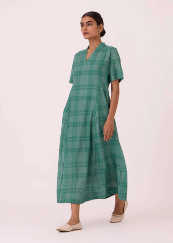 Clover Green Handwoven Dress