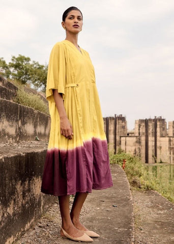 A Model Wearing Multicolor,Pure Cotton Blue Herring Co-ord Set,curated by Only Ethikal