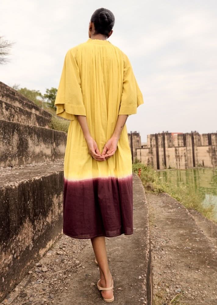 A Model Wearing Green Pure Cotton Pine Co-ord Set,curated by Only Ethikal