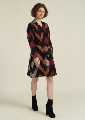A Model Wearing Multicolor Pure Cotton Royale XXXIV, curated by Only Ethikal