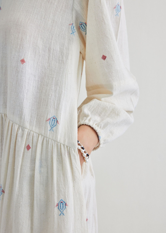 The Shoal Handwoven Kala Cotton Maxi Dress