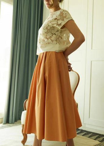 Safina Skirt- Organic Cotton Poplin