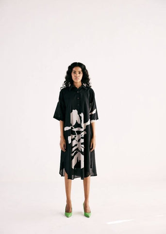 A Model Wearing Multicolor,Cotton Mul Cleo Flora curated by Only Ethikal