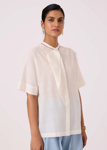 Noah White Handwoven Top
