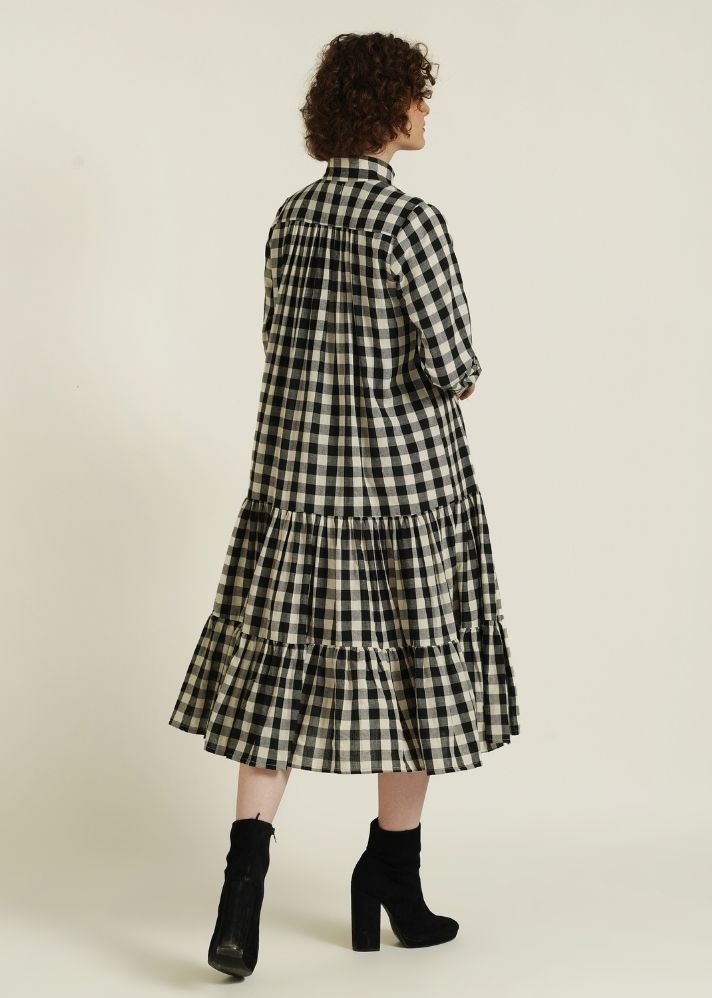 A Model Wearing Multicolor Pure Cotton Royale XXXV, curated by Only Ethikal