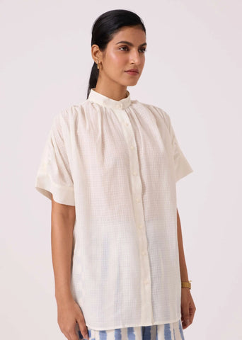 Patt White Handwoven Top