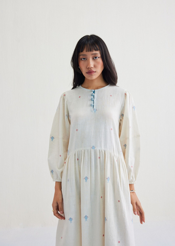The Shoal Handwoven Kala Cotton Maxi Dress