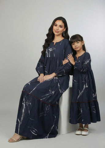 Midnight Bloom Tiered Maxi | Mom & Me Duo Set