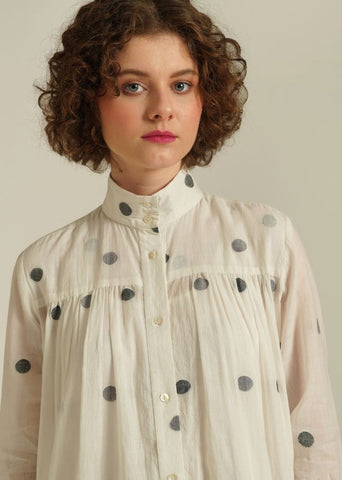 A Model Wearing Beige Pure Cotton Royale XXXVII, curated by Only Ethikal
