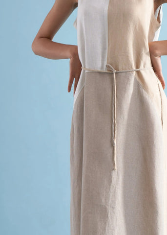 Asuka Color-Blocked Dress- Dawn