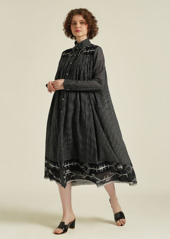 A Model Wearing Black Pure Cotton Royale XLI, curated by Only Ethikal