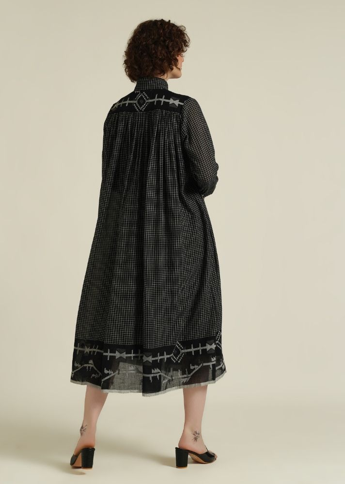 A Model Wearing Black Pure Cotton Royale XLI, curated by Only Ethikal