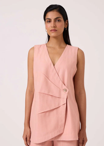 Karenin Pink Handwoven Top