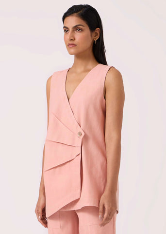 Karenin Pink Handwoven Top
