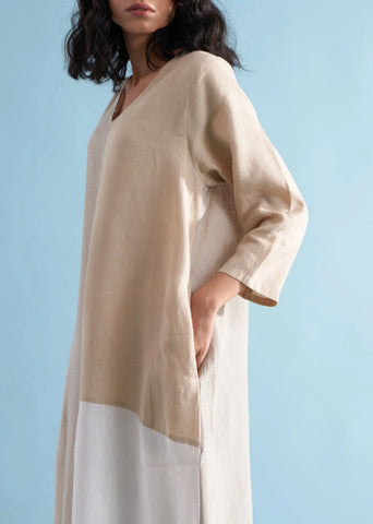 Anzu Color-Blocked Dress- Dawn