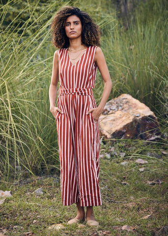 A Model Wearing Multicolor,Pure Cotton A Little LoveJumpsuit,curated by Only Ethikal