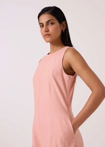 Vronsky Pink Handwoven Jumpsuit